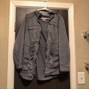 Grey Cargo Jacket